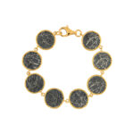 Ancient Medallion Bracelet Gold Plate