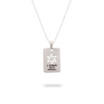 Stand With Israel Military Tag Necklace