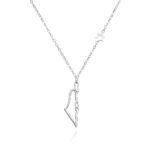 Israel Map Necklace