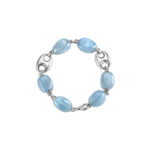 Aquamarine Link Bracelet